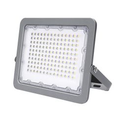 Halogen Naświetlacz LED HQ 100W 6000K Biała Zimna 10000LM Kąt 90° IP65 Szary