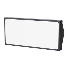 Lampa elewacyjna LED 12W 1600lm 4000K IP65 prostokątna czarna czujnik ruchu
