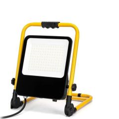 Halogen Naświetlacz przenośny LED 50W 4500lm 6500K Biała Zimna Stojak+Przewód 1.8m