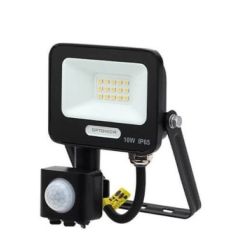 Halogen Naświetlacz LED HQ Czarny 10W 900LM 4000K Biała Neutralna z czujnikiem ruchu zmierzchu