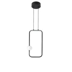 Lampa wisząca LED HQ 15W 1200lm 3000K Ciepła czarna