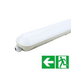 Lampa LED liniowa zintegrowana EMERGENCY HQ LED 120cm 40W 4400lm 6000K Biała Zimna IP65 hermetyczna łączona moduł awaryjny 