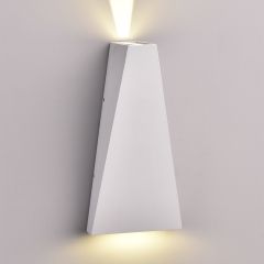 Lampa - kinkiet trójkątna LED 6W 660LM 4000K Biała Neutralna IP54 Szara