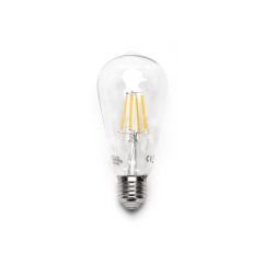 Żarówka E27 ST64 LED 10W 1100lm=77W Biała Zimna 6500K Filament