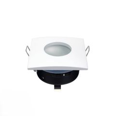 Oprawka wpust sufitowy 82mm Biała Kwadratowa Wodoodporna IP65