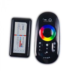 Sterownik LED z pilotem do taśm RGB  12V/24V  18A 216W - zestaw