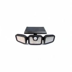 Halogen Naświetlacz solarny LED Czarny 15W 450LM 6000K Biała Zimna IP65 PIR