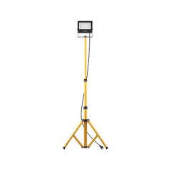 Halogen Naświetlacz na STATYWIE LED  50W 4000lm 4500K Biała Neutralna Przewód 1.8m