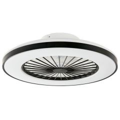 Lampa sufitowa LED z wentylatorem 51W 5040lm CCT Czarna