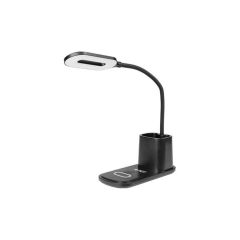 Lampka biurkowa LED Czarna 3W 350lm 3000K/6000K Ładowanie QI Bezprzewodowe 