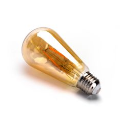 Żarówka E27 ST64 LED 6W 540lm=40W Ciepła 2200K Filament Retro