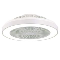 Lampa sufitowa LED z wentylatorem 51W 5040lm CCT Biała