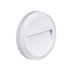 Oprawa elewacyjna schodowa Okrągła LED 2W 80LM 4200K Biała Neutralna IP65 Biała