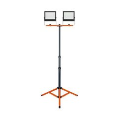 Halogen Naświetlacz na STATYWIE LED 2 x 100W 20000lm 4500K Biała Neutralna Przewód 1.8m