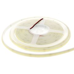 Pasek taśma LED 5M Premium 10W/m 6000K Biała Zimna 320 COB 24V IP65 wodoszczelna rolka