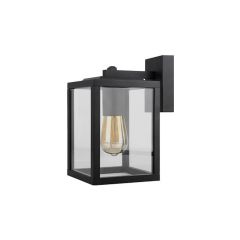 Lampa elewacyjna czarna 1x E27 IP44