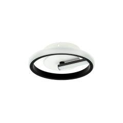 Lampa sufitowa LED HQ 7W 560Lm 3000K Ciepła okrągła czarno-biała