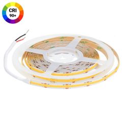 Pasek taśma LED 5M Premium 12W/m 3000K Ciepła 512 COB 24V CRI>90 rolka
