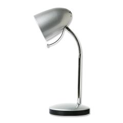 Lampka biurkowa LED E27 Srebrna 