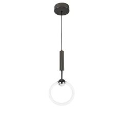 Lampa wisząca LED HQ 10W 800lm Ø25cm 3000K Ciepła Czarny