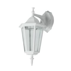 Lampa elewacyjna HQ biały mat 1x E27 dół typ latarnia ogrodowa 