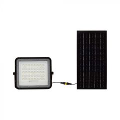 Halogen Naświetlacz solarny LED Czarny ~60W 800LM 4000K Biała Neutralna IP65 z pilotem Czujnik Zmierzchu