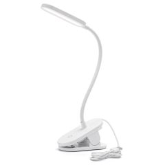 Lampka biurkowa z klipsem LED HQ Biała 2.5W 160lm 4000K Biała Neutralna