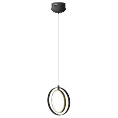 Lampa wisząca LED HQ 15W 1650lm Ø21cm 2700K Ciepła Czarny