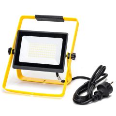 Halogen Naświetlacz przenośny LED 30W 2700lm 6500K Biała Zimna Stojak+Przewód 1.8m