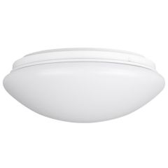 Lampa sufitowa plafon 1×E27 Ø25,5 cm IP44 – mleczny klosz