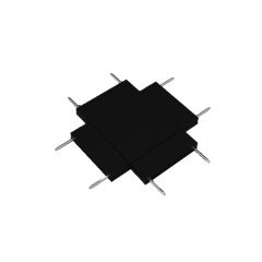Łącznik krzyżowy X do szynoprzewodu MINI – system Magnetic Mini Czarny