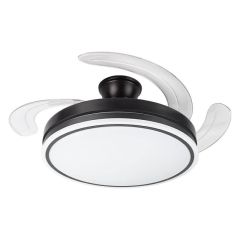 Lampa sufitowa HQ LED z wentylatorem Ø48cm 36W 2880lm CCT Czarna