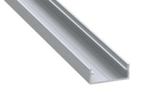 Profil aluminiowy LED DUAL, nawierzchniowy, srebrny anodowany, 27,4 × 10,5 × 2000 mm