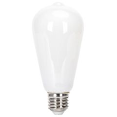 Żarówka E27 ST64 LED 12W 1400lm=93W Biała Zimna 6500K Mleczny Filament