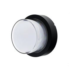 Lampa elewacyjna LED HQ 15W 1000lm 4200K Biały Neutralny  okrągła Czarna