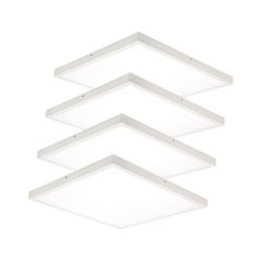 4 x Panel LED kwadratowy Natynkowy 60x60cm 40W 3600lm 4000K Biała Neutralna