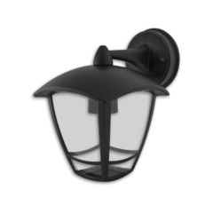 Lampa elewacyjna czarna 1x E27 dół typ latarnia ogrodowa
