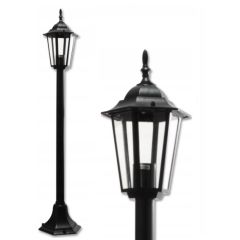 Lampa ogrodowa stojąca 105cm czarna 1x E27 latarenka