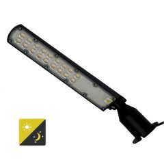 Lampa - Latarnia parkingowa LED SMD 50W Sensor 5000LM 4000K Biała Neutralna Kąt 130x75° czujnik zmierzchu