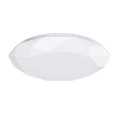 Plafon LED sufitowy okrągły Biały 24W 2700lm 6500K Biała Zimna 40cm DIAMOND STAR