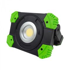 Halogen Naświetlacz przenośny LED 20W akumulator 3.7V Li-Ion 4400mAhh, ładowanie 230V, 5000K Biała Neutralna