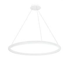 Lampa wisząca LED do salonu HQ 30W 2080lm Ø50cm 3000-6000K CCT pilot jeden pierścień biała