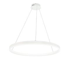 Lampa wisząca LED do salonu HQ 22W 1760lm Ø60cm 3000K  jeden pierścień biała