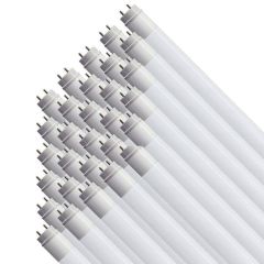 25szt x Tuba świetlówka LED T8 120cm 18W 1800lm 4000K Biała zasil. jednostronne Plastik