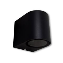 Lampa elewacyjna owal czarna 1x GU10 
