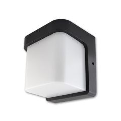 Lampa elewacyjna kwadrat czarna 1x E27 dół-przód