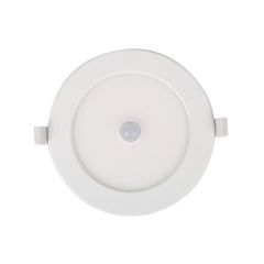 Panel LED podtynkowy okrągły 170mm 12W 780lm 6000K Zimna sensor ruchu zmierzchu PIR