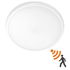 Lampa sufitowa plafon LED PRO 22W 2200lm 4000K Biała Neutralna IK10 IP65 z czujnik MV ruchu zmierzchu + Stand-By 