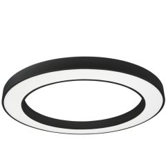 Panel Oprawa LED HQ okrągły natynkowy Czarny 80cm 64W 4800LM 4500K Biała Neutralna Ring
