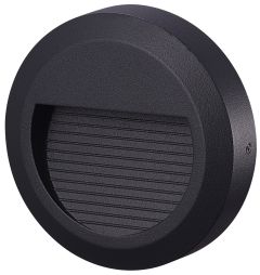 Lampa elewacyjna LED 2.5W 105lm 4000K Okrągła Czarna